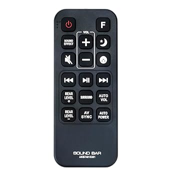 【中古】【未使用】AKB74815381 交換用リモコン LGサウンドバー SPJ8B-W SPJ8BW SJ7 SJ7-C SJ7C ホームシアターサウンドバースピーカーに対応