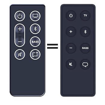 【中古】Bose Solo Soundbar II ホームシアタースピーカー 885866-1100用の取り替えっこ用遠隔操作