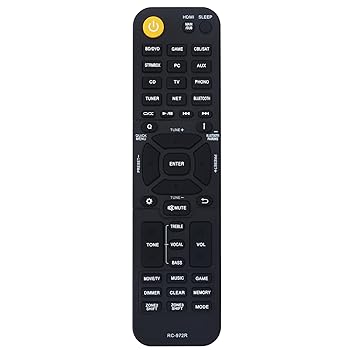 【中古】【未当て嵌める】取り替えっこ用遠隔操作 RC-972R Commander Onkyo A/V受信システム TX-NR6100 TX-NR797 TX-NR595 TX-RZ840 TX-NR7100 TX-NR696に相応う その他-家電