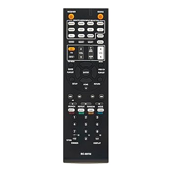 【中古】【未使用】RC-897M 交換用リモコン ONKYOホームシアターAVレシーバー HT-R494 HT-S5800 TX-SR343 HTR494 HTS5800 TXSR343に対応
