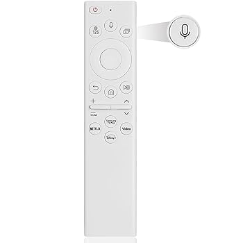 【中古】【未使用】Samsung TV交換用音声リモコン、ほとんどの2018-2024フレームQLED LED LCD硬化8K 4Kテレビ、BN59-01391A、BN59-001385A、ソーラーセルなし。