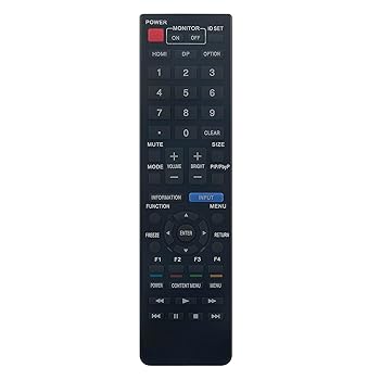 【中古】【未使用】RRMCG1019MPPZ 交換用リモートコマンダー Sharp Monitor 4K Ultra HD Displays PN-85TH1 PN-65TH1 PN-75TH1 PN-HW551 PN-C705B PN-C805B PN-CE70