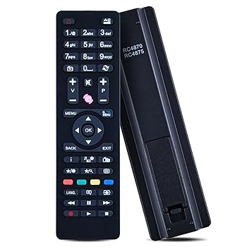 【中古】RC4870 RC4875 交換用リモコン Telefunken FINLUX DIGIHOME JMB JVC RM-C3182 VOX AYA用