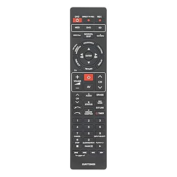 【中古】【未使用】AULCMEET EUR7729KE0 交換用リモコン パナソニック DVD HDD TVレコーダー DMR-E50P DMR-EH50EB DMR-E55P9 DMR-E55S DMR-EH60 DMR-ES10 DMR-E55K
