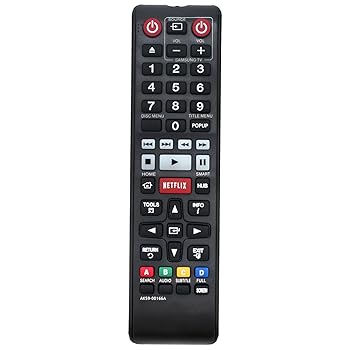 【中古】AK59-00166A 交換用DVDリモコン SamsungブルーレイディスクDVDプレーヤー BD-F5900 BD-F7500 BDF5900 BDF7500 BDFM59 BDFM59C BD-FM59に対応｜AJIMURA-SHOP