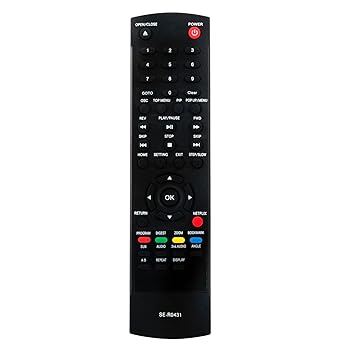 【中古】【未使用】SE-R0431 交換用DVDプレーヤーリモコン 東芝 3D ブルーレイディスクプレーヤー BDX6400KU BDX2400 BDX2400KU BDX3400KU BDX3400 BDX5400 BDX5400