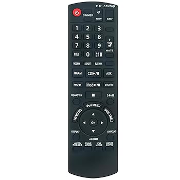 【中古】【未当て嵌める】N2QAYB000394 取り替えっこ用リモートコントロールコマンダー パナソニック SC-HC3 SA-HC3 コンパクトステレオシステムに相応う