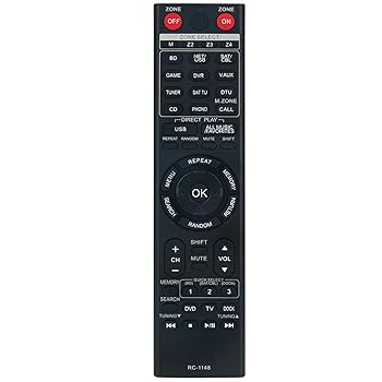 【中古】【未当て嵌める】RC-1148 取り替えっこ用遠隔操作 コマンダー Denon AV受信システム AVR-4311 AVR-3311 AVR-A100 AVR-4311CI AVR-3311CI