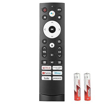 【中古】【未使用】ERF3M90H 音声リモコン Hisense LED 4K Smart TV 43A6H 43A65H 50A6H 50U6H 交換用コントローラー Netflix PrimeVideo YouTube Tubi ピーコック