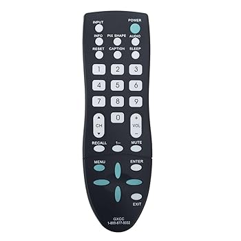 【中古】GXCC 交換用リモコン Sanyo TV DP32640 DP32642 DP39842 DP39843 DP19648 DP19649に対応