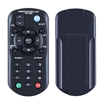 【中古】PZL RC-406 交換用リモコン Kenwood カーステレオシステム CDレシーバー オーディオプレーヤー KDC-MP155U KDC-X997 KDC-X697 KDC-655U KCA-RC40