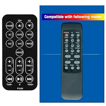 【中古】Pyle Soundbar TV金棒引き PSBV200BT用取り替えっこ遠隔操作 (据え置き鉤括弧付き添い人)