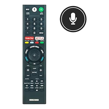 【中古】【未使用】交換用ユニバーサル音声リモコン RMF-TX300U 対応機種: Sony Smart LED TV 4K Ultra HDTV Bravia KDL50W800C KDL-50W850C XBR-75X930D XBR-75X94