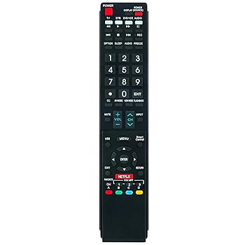 【中古】交換用リモコン Sharp Aquos TV LC-50LE650U LC-80LE857U LC-80LE650U LC-70LE650U LC-60LE650U LC-80C6500U LC-70C6500U LC-60LE757U LC-6に適|AJIMURA-SHOP