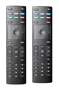 【中古】【2個入り】Vizioスマートテレビリモコンのユニバーサル交換用、XRT136 2個 すべてのVizioスマートテレビ用 (Dシリーズ Eシリーズ Mシリーズ Pシ