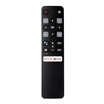 【中古】音声リモコン RC802V FNR1 TCL Android 4K スマートテレビ Netflix YouTube 40S334 50S434 55S434 49P30FS 65P8S 55C715 75S434 40S330 70S430 3｜AJIMURA-SHOP