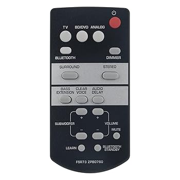 【中古】PERFASCIN FSR73 ZP80760 取り替えっこ用遠隔操作 ヤマハ BT物音赤ちょうちん ホームシアタースピーカーシステム ATS-1050 SRT-700 YAS-105用