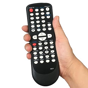 【中古】交換用リモコン Magnavox DVDプレーヤー NB677 NB677UD RDV220MW9 DV220MW9B DV220FX4 DVD3315V CDV220MW9/F7A RDV220MW9A DV220MW9/VCR DVD3315