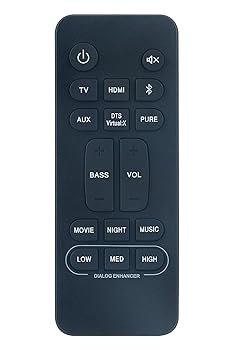 【中古】RC-1236 取り替えっこ用遠隔操作 Denon DHT-S216H DHT-S216 老人ホーム演劇空間 響き赤ちょうちん サウンドバーシステムに相応う。 その他-家電