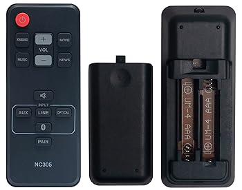 【中古】【未当て嵌める】NC305 NC305UH Sub NC304UH NC304 取り替えっこ用遠隔操作 Magnavox MSB2600 遠隔操作 MSB2600/F7 2.0ch サウンドバーリモコン Sanyo Soundbar FWSB405F