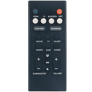 【中古】【未当て嵌める】VCQ9140 取り替えっこ用遠隔操作 ヤマハ オーディオサウンドバー YAS-209BL YAS-109BL YAS-209 YAS-109 ATS-2090 ATS-1090 YAS209BL YAS109BL YAS209 YAS