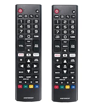 【中古】【未使用】AKB75095307 ユニバーサルリモコン交換用 2個パック LG TV LCD LED OLED 4K スマートテレビ用