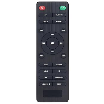 【中古】交換用リモコン Pheanoo 2.1 CH サウンドバー D5 D6 サブウーファー スピーカー ホームシアターシステム