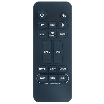 【中古】RC-1236 取り替えっこ用遠隔操作 Denon Sound Bar DHT-S216 DHT-S216H DHTS216 DHTS216H ホームシアターサウンドバーに相応う