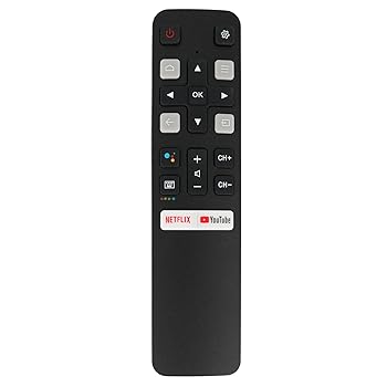 【中古】【未使用】交換用音声コマンドスマートリモコン TCL Android 4K Smart TV 40A323 43S6500FS 49S6500 49S6800FS 49S6800FS 40S6800FS 43S6800FS 49S6500 49S
