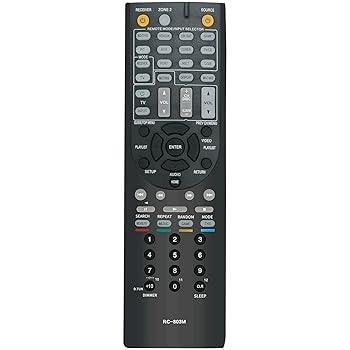 【中古】RC-803M 取り替えっこ用遠隔操作 Onkyo AV受信システム TX-NR609 TX-NR579 HT-S7409 HT-S8409 TX-NR609B用
