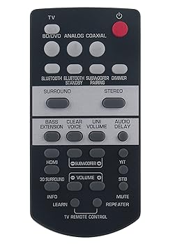 【中古】交換用リモコン ヤマハ Soundbar YAS-103 YAS-107 YAS-108 YAS 1080 YAS-207 YAS 106 YAS-203 ATS-1070 ATS-1060 YAS-105 ZV28960 ZV289600 ATS-