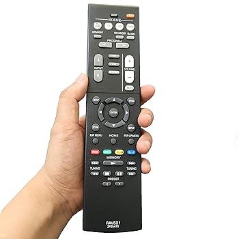 【中古】交換用リモコン レシーバーRXV381BL RXV381 RXV379BL RXV379 HTR4068 HTR3068 TSR-5830 HTR-5071 RX-V481D Yamaha AVに対応|AJIMURA-SHOP