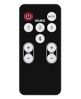 【中古】AULCMEET 交換用リモコン Polk Audio サラウンドサウンドバー RE1305-2 RE1305-1 5000 3000 6500BT 6500 6000 4000 ワンステップ IHT3000 RE1503｜AJIMURA-SHOP