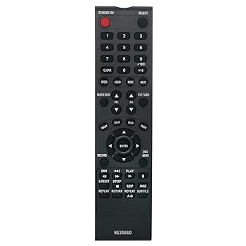 【中古】【未使用】NE206UD交換用リモコン Magnavox TV DVD コンボ MWC24T5 19MDTR20 27MDTR20 CCA192AT 27MDTR20 T2-13 20MC4304 19MDTR20 27MDTR20S 220MC4304 27