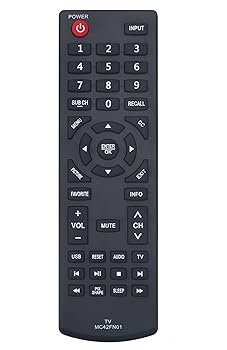 【中古】【未使用】MC42FN01 リモコン 交換用 三洋テレビ LED LCD TV FW32D25T FW42D25T FW42D25T FW24E05F FW24E05T FW65D25T MC42FN00 URMT42DVL01