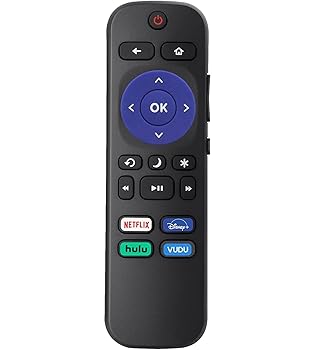 【中古】【未使用】交換用リモコン Onn 100007147 Roku TVリモコン (Netflix/Disney+/HULU/VUDU)