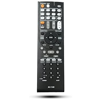 【中古】【未使用】交換用リモコン RC-710M Onkyo 7.1ch ホームシアターシステム AVレシーバー HT-S7100 TX-SR606 TX-SR606B TX-SR606S