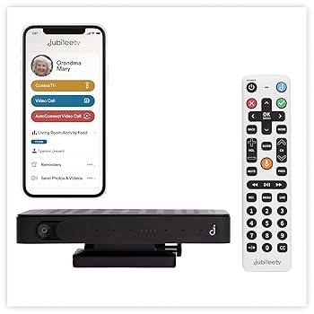 【中古】【JubileeTV】老いらく者向けユニバーサル遠隔操作、使い分かりやすい映像媒体電話を掛ける、音吐取り締まる、老いらく者監督すること、どこからでもアプリベースのTVコントロー