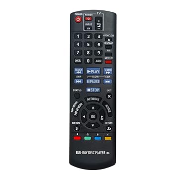 【中古】【未使用】GHUST N2QAYB000575 IR6 リモコン 交換用 パナソニック ブルーレイディスク DVDプレーヤー DMP-BD75 DMP-BD755P DMP-BD75P DMP-BD75PC DMPBD75 D