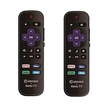 【中古】【未使用】2個パック - OEM交換用リモコン すべてのElement Roku TV Smart 4K Ultra HDTVに対応 【Element Roku TVのみに対応、Roku StickとRokuボックスに|AJIMURA-SHOP
