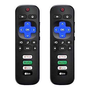 【中古】交換用リモコン 2個パック Roku TV-R-shu-NHYT対応