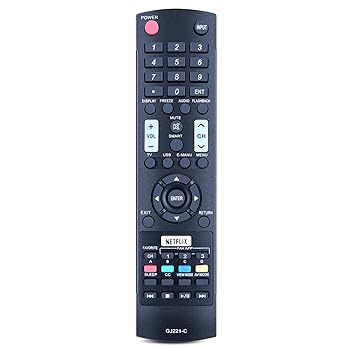 【中古】【未当て嵌める】PZL GJ221-C 取り替えっこ用遠隔操作 Sharp AQOS AQUOS LCD TV LC-48LE551U 40LE653U LC-32LE653U LC-48LE653U LC-55LE653U LC-65LE645U LC-65LE653U LC-