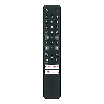 【中古】【未使用】PERFASCIN RC901V FMRG 音声交換リモコン TCL Smart LCD TV C735 C825 C725 シリーズ用 NETFLIX YouTube TCL-CHANNEL PRIME-VIDEOボタン付き
