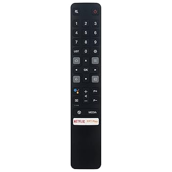 【中古】【未使用】PERFASCIN 06-BTZNYY-IRC901V RC901V FMR7 音声交換リモコン TCL 4K TV UHD HDR スマートテレビ用 Netflix FPT再生ボタン 55C725 65C725 75C725
