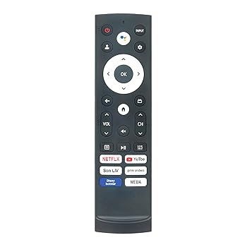 【中古】【未当て嵌める】AULCMEET ERF3T90H 取り替えっこ用音吐遠隔操作 Hisense LCD TV 遠隔操作 ERF3V90H ERF3M90H ERF3S90H用