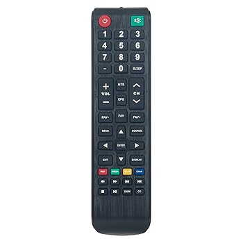 【中古】【未使用】RCS00004 交換用リモコン Sansui TV S55A6U RTS40P28F RTS55A6U S40P28F ES24Z1用