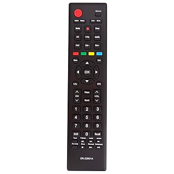 【中古】【未使用】ER-22601A ER22601A 交換用リモコン Hisense TV 24D33 40M2160P HL24K20D HL32K20D F40B7000H H40M2100C 24E33 24F33 32D33 32D36 32D5。 0 40D5