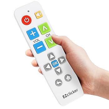 【中古】EZclicker ビッグボタンユニバーサルテレビリモコン すべてのSamsung TV用 (ホワイト) シンプルで使いやすい(単4電池2本は含まれていません)。｜AJIMURA-SHOP