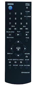 【中古】【未使用】COV33662707 交換用リモコン 対応機種: LG DVDプレーヤー DP132 DP122 DVX490 DVX492 DVX482 DV480 DV490 DV482 DV492 DVX480。