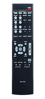 【中古】RC-1170 交換用リモコン Denon AVレシーバー AVR-1513 DHT-1513BA用